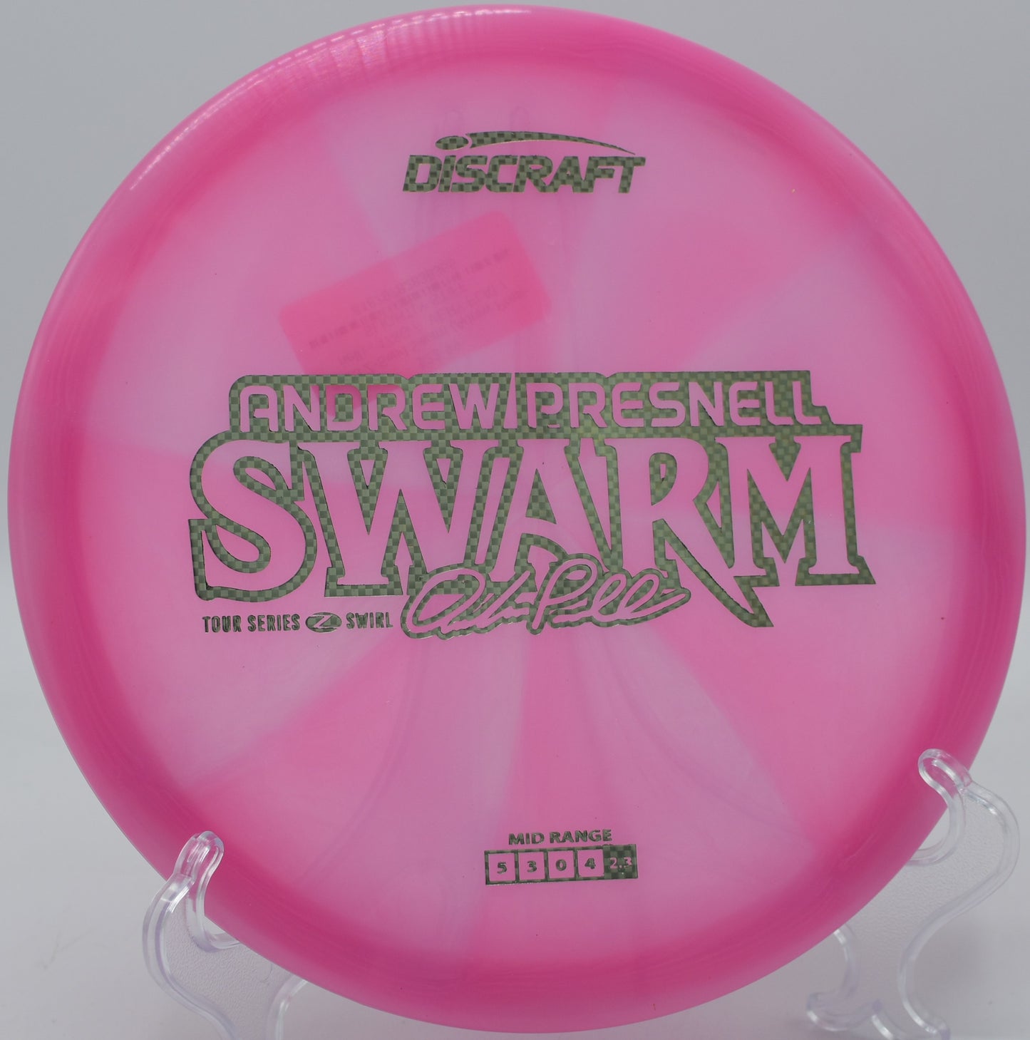 Z Swirl Swarm driving into a headwind with no sign of turning at Whispering Falls DGC in Greencastle, Pennsylvania.


