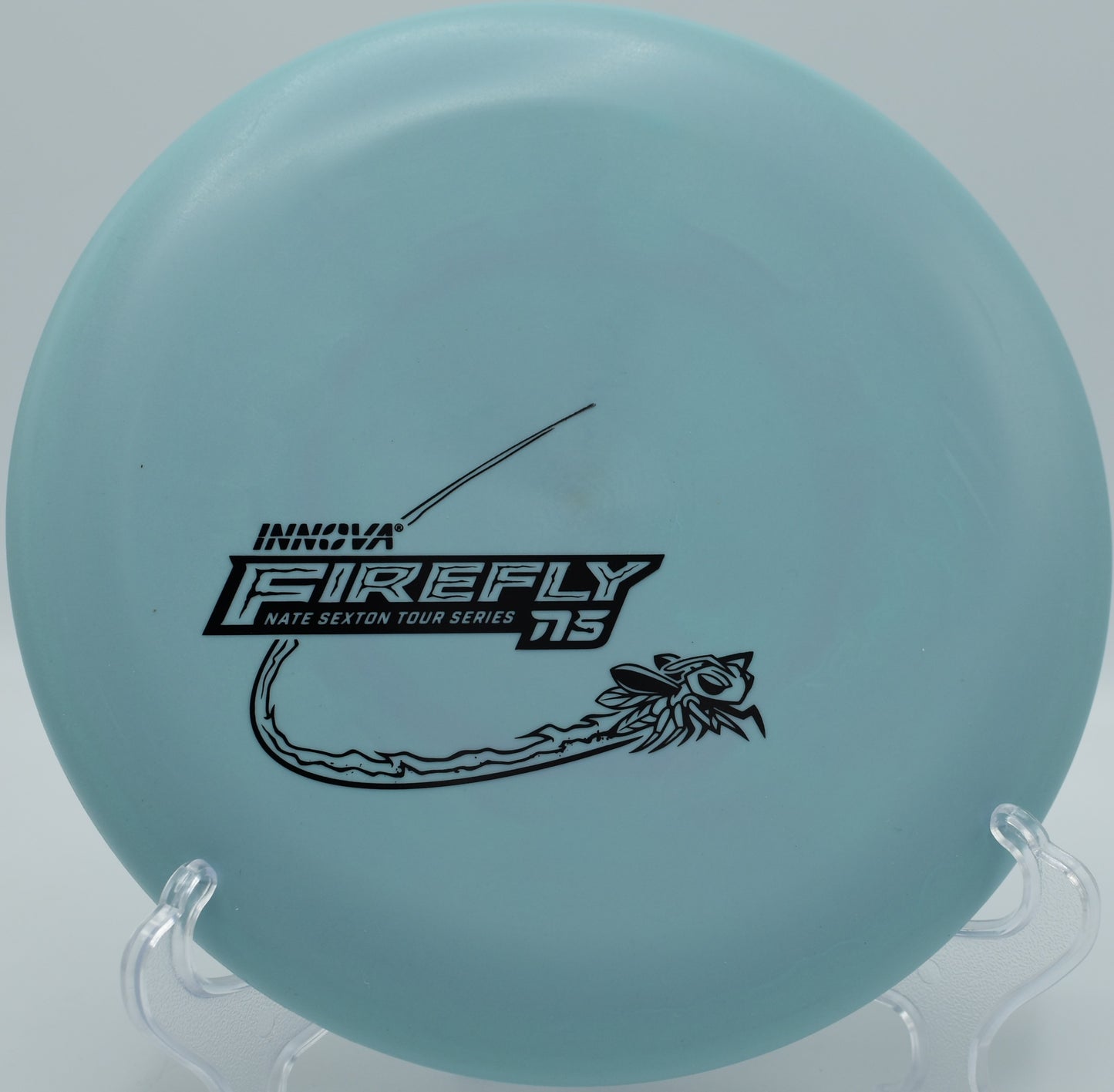 Innova Nexus Firefly thrown on a spin putt line inside the circle at Harmon Hills in Fall Branch, Tennessee

