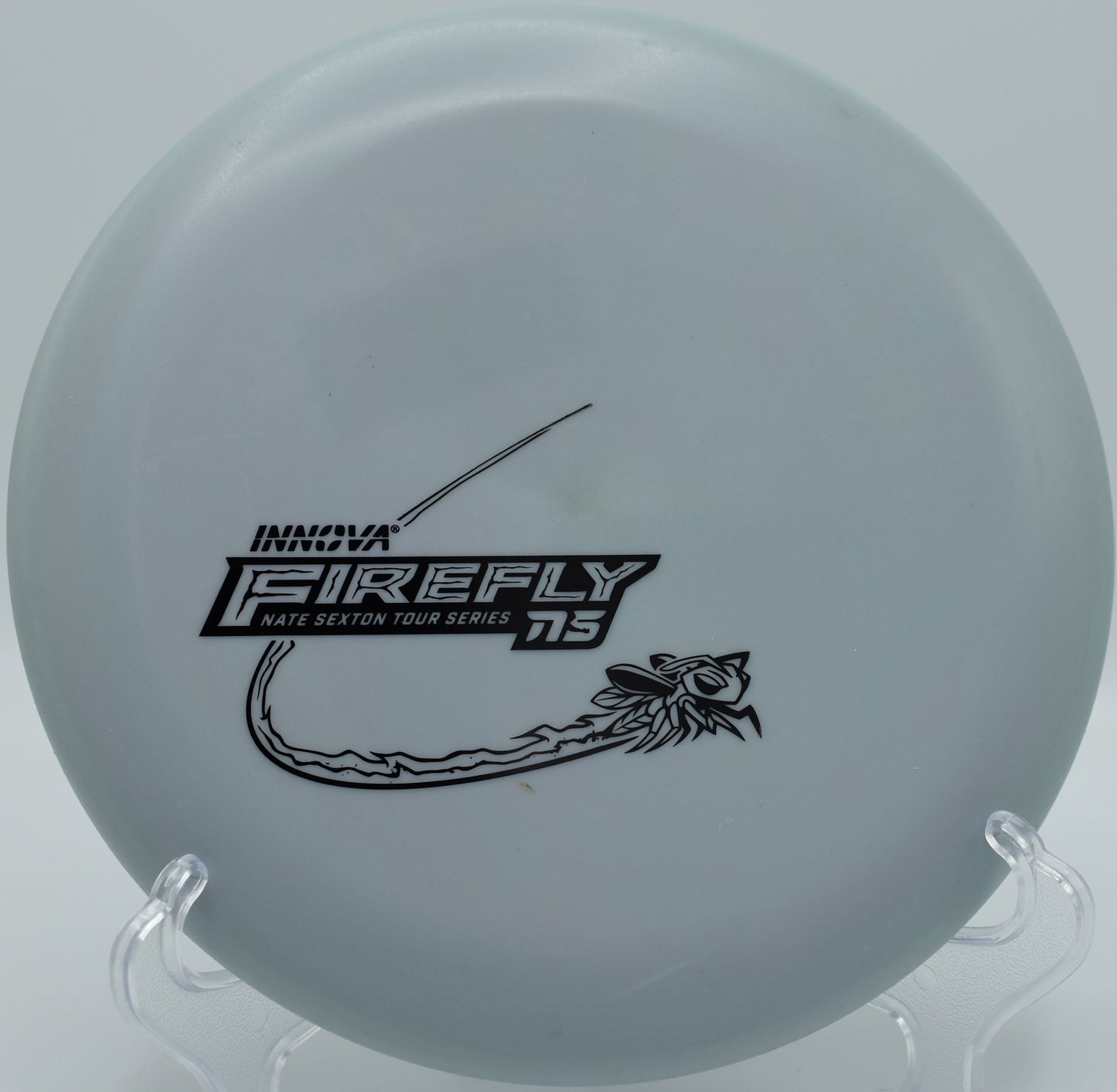 Firefly in Nexus blend launched on a low straight approach shot at Rocklin Disc Golf Course in California

