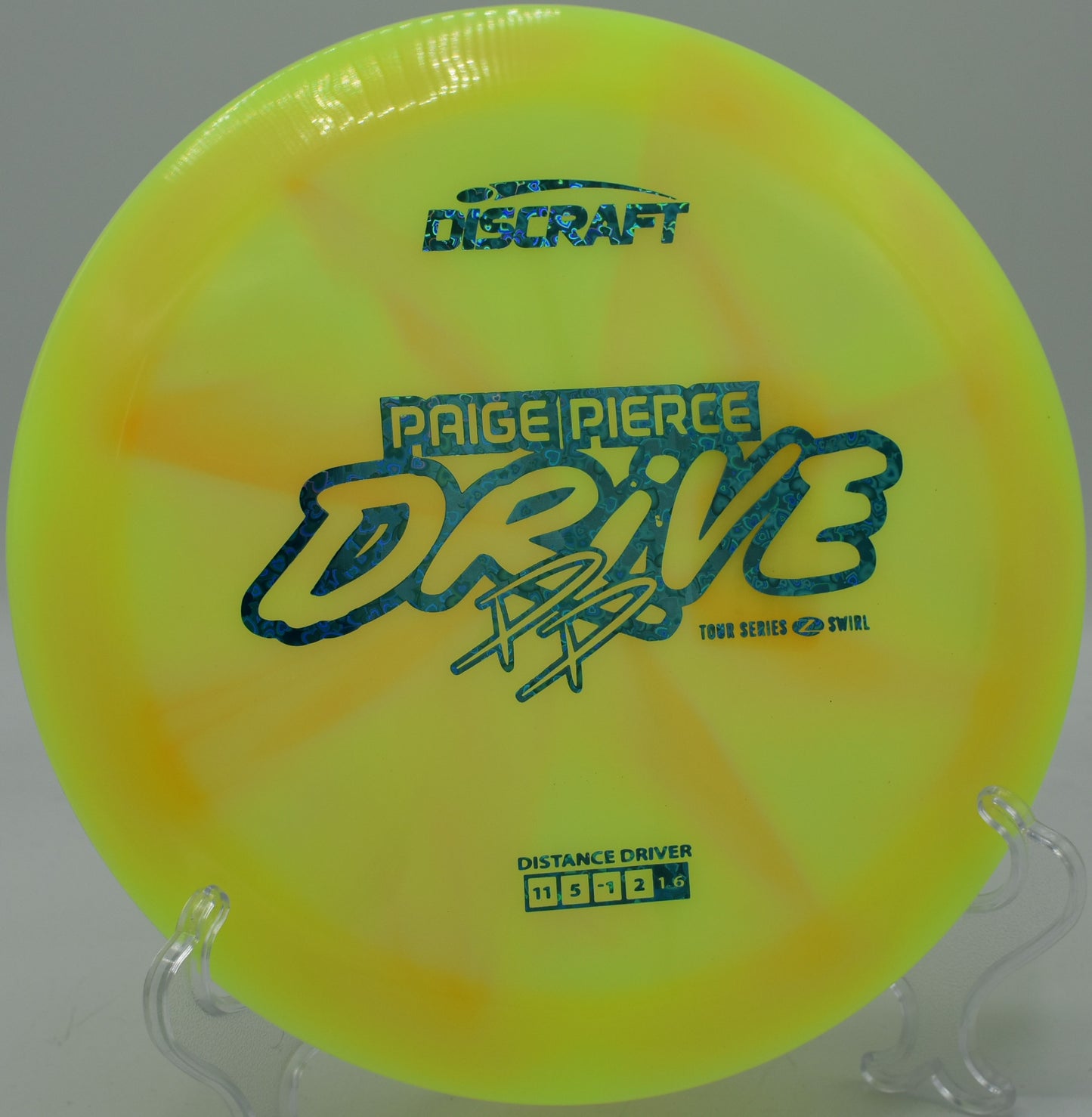 Z Swirl Drive floating long on a gentle anhyzer line at Whispering Falls DGC in Greencastle, Pennsylvania.

