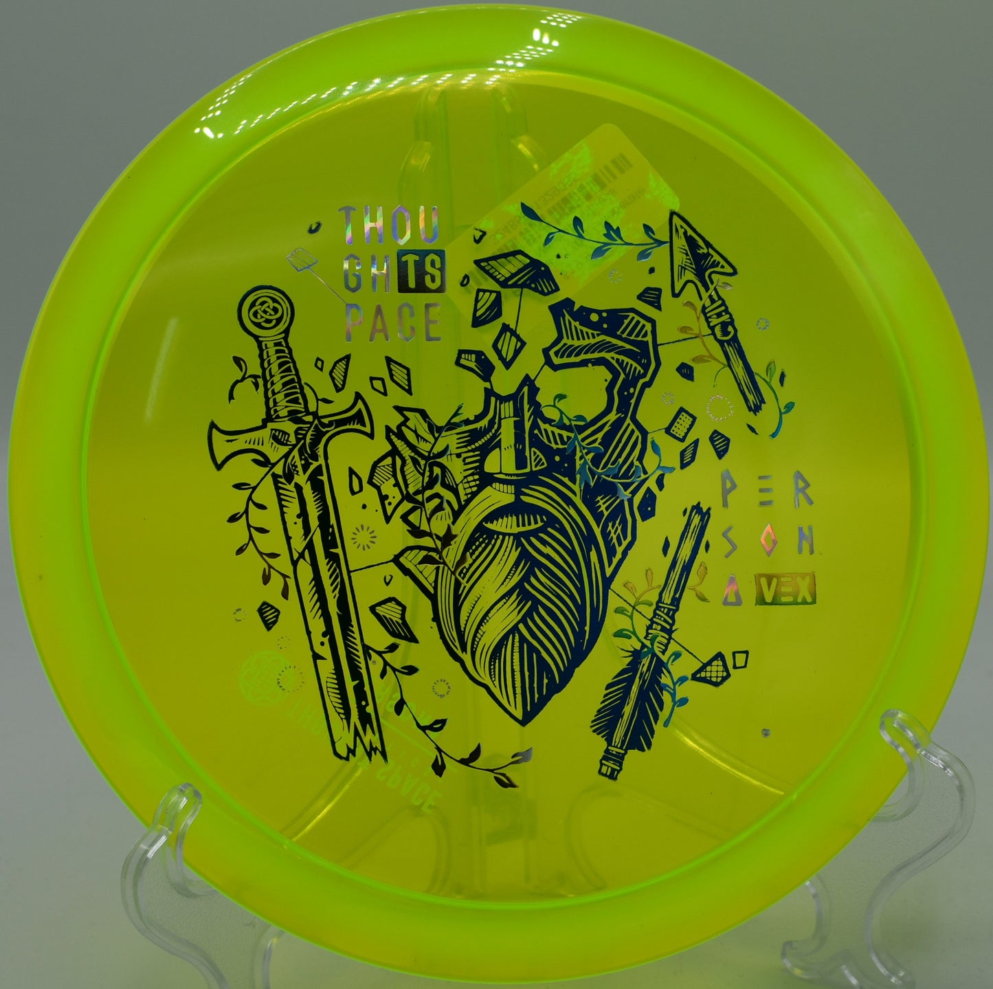 ThoughtSpace Vex Persona – 8/5/-3/1 flight path, offering smooth turnover shots and consistent finishes at Sun Valley Disc Golf Course in Las Vegas, Nevada.
