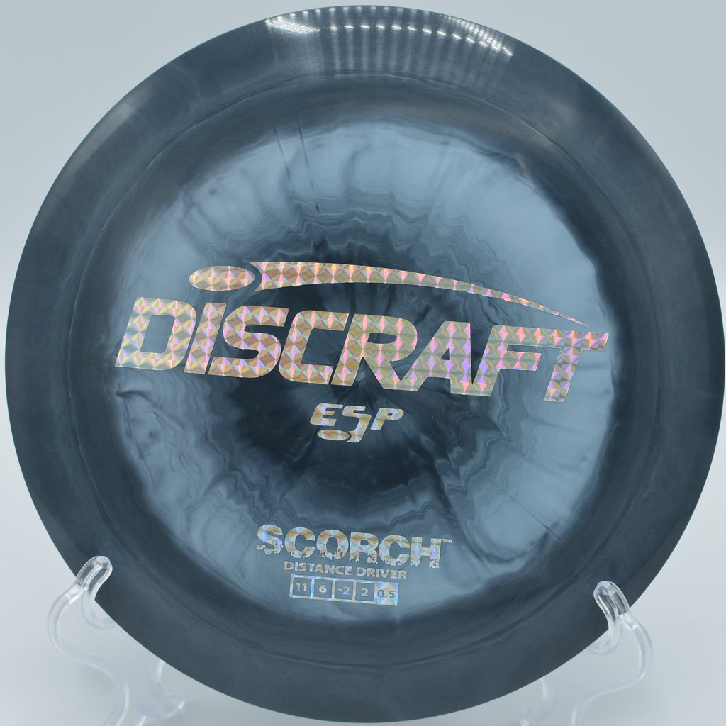 Discraft ESP Scorch – High-glide distance driver perfect for hyzer flips at Maple Hill Disc Golf Course in Massachusetts.

