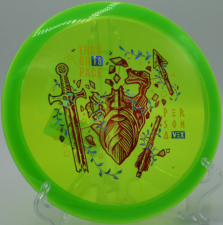 ThoughtSpace Vex Persona – 8/5/-3/1 flight path, ideal for gentle hyzer-flips and controlled approaches at Sunset Park Disc Golf Course in Las Vegas, Nevada.