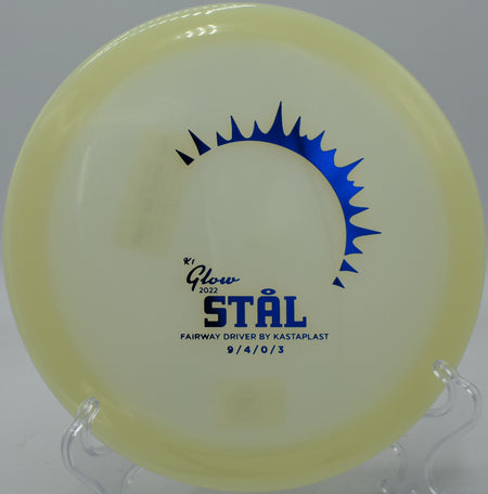 Glow Kastaplast Stål handling a flex line at North Jasper Park Disc Golf Course in Jasper, Alabama.

