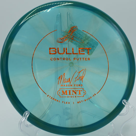"Dynamic flex on the Eternal Flex Bullet provides a powerful turn and reliable fade at Mayhem Disc Golf, Warroad, MN."
