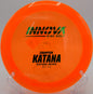 Innova Katana flying a huge hyzer flip at Water Works Park Disc Golf Course in Kansas City, Missouri