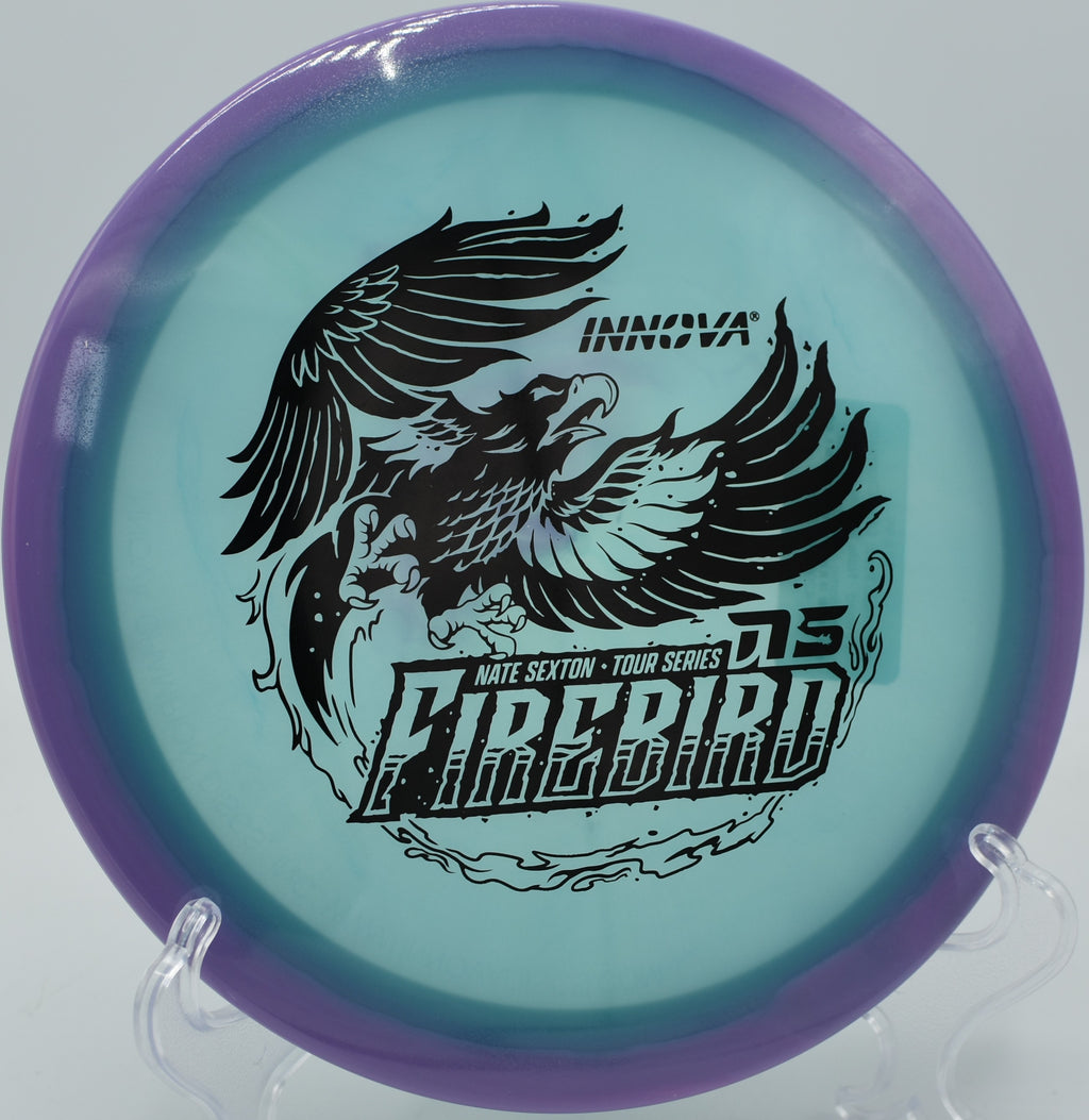 2025 Sexton Firebird resisting turn before a strong late fade at Persimmon Ridge DGC in Jonesboro, Arkansas.

