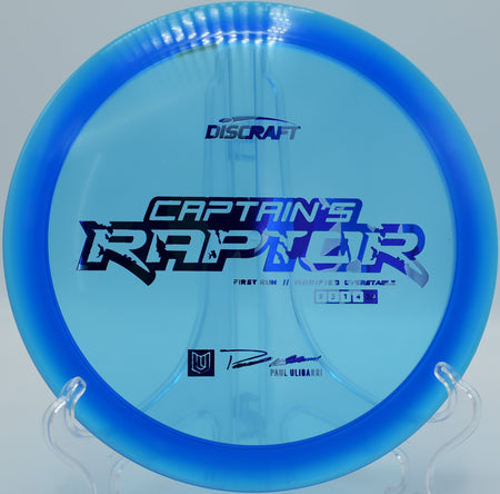 Discraft Captain’s Raptor flying on a forced flex forehand line at Shoaff Park in Fort Wayne, Indiana

