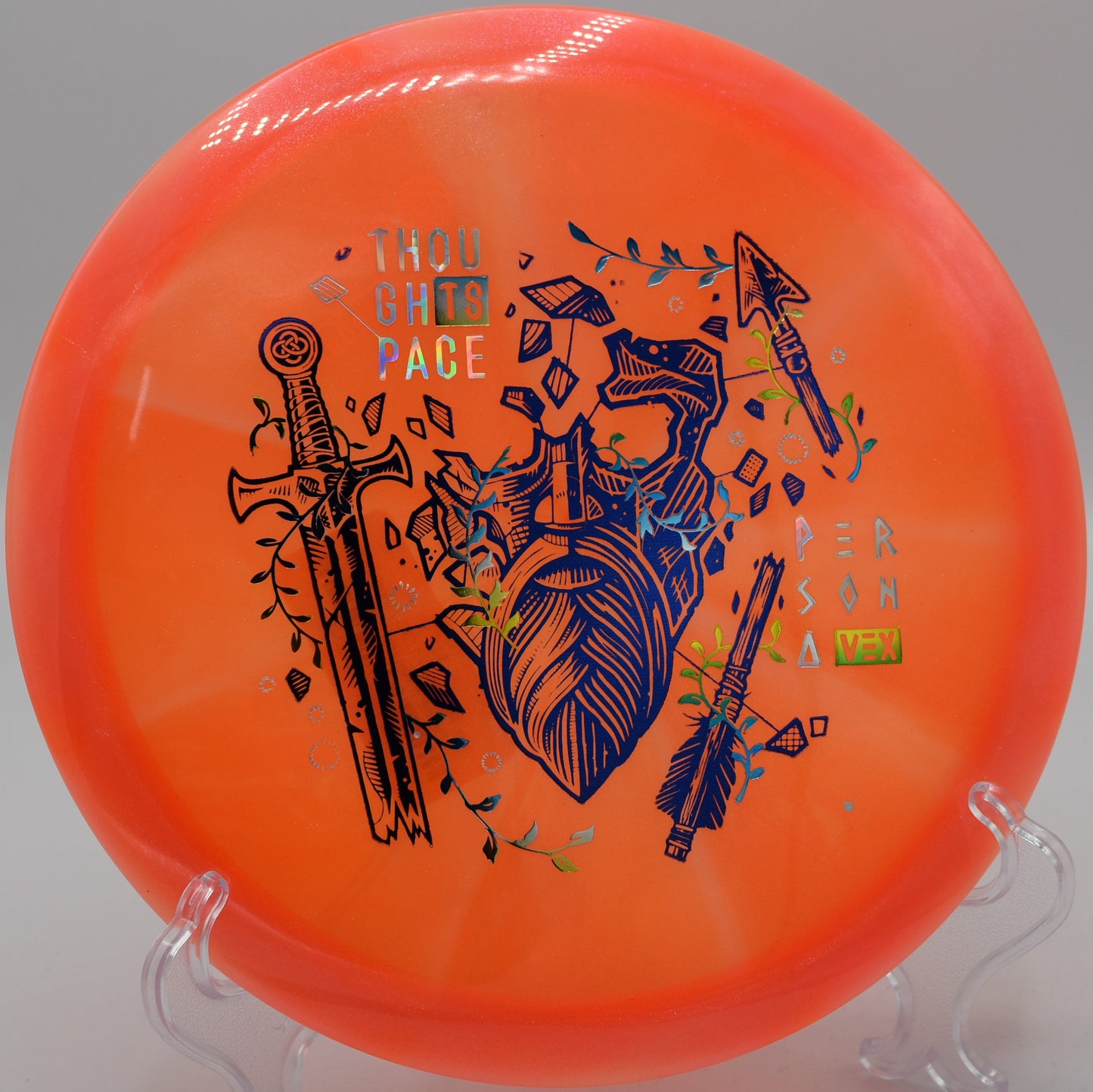 ThoughtSpace Vex Persona – 8/5/-3/1 flight path, great for shaping S-curves and turnover shots at Timmons Park Disc Golf Course in Greenville, South Carolina.