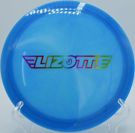 Discmania Splice utility fairway driver launched on a forehand spike hyzer at Harmon Hills Disc Golf Course in Fall Branch, Tennessee







