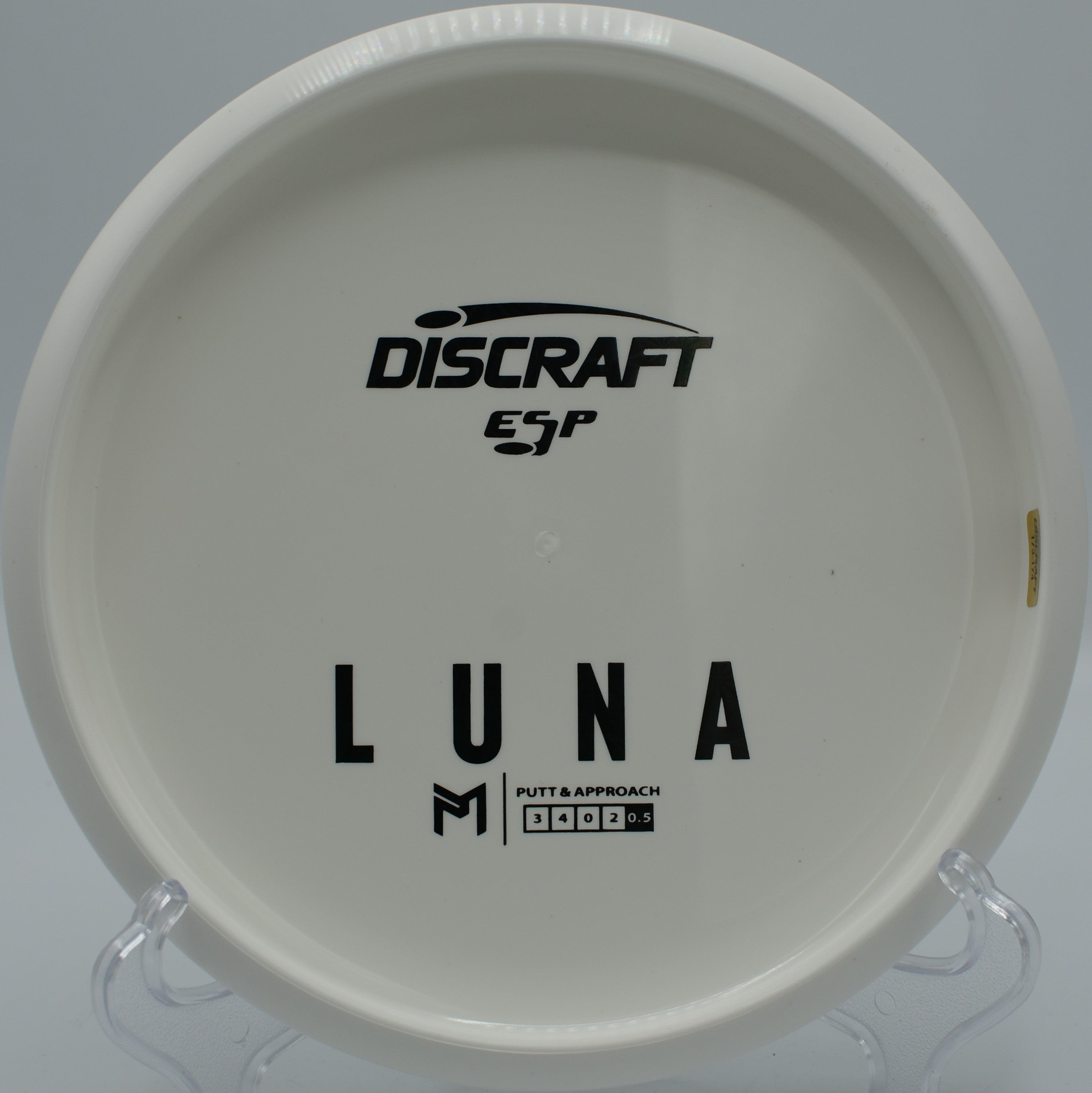 ESP Luna disc golf putter holding a straight line at Tom Triplett Disc Golf Course, Pooler, Georgia