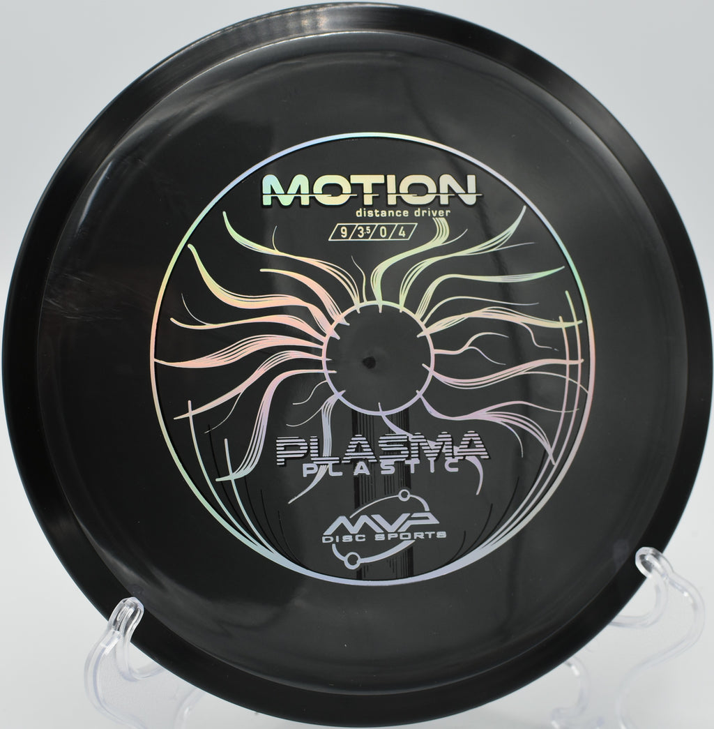 An MVP Plasma Motion skipping toward the basket after a controlled hyzer shot at Smugglers’ Notch Disc Golf Course in Jeffersonville, Vermont.