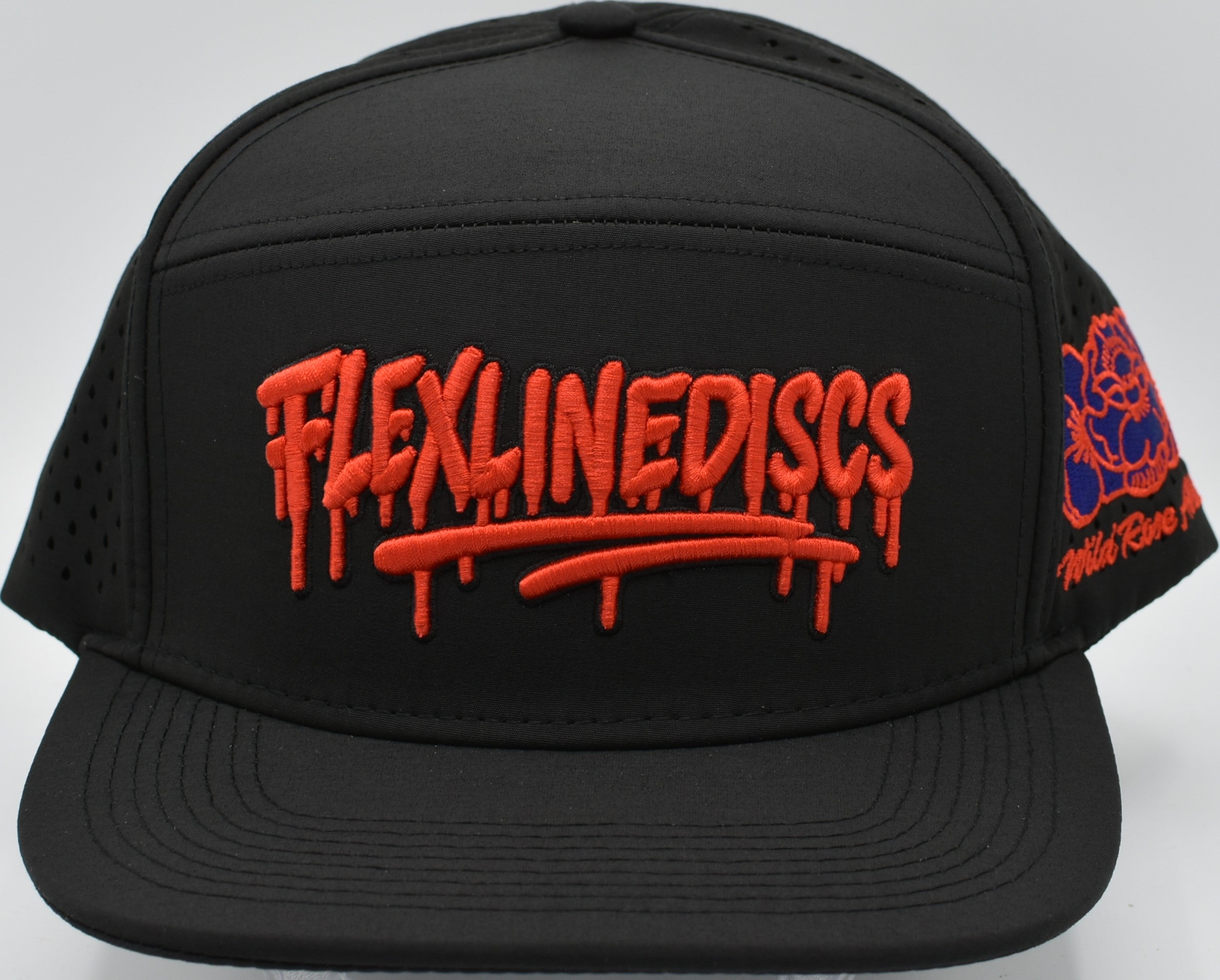 Wildrose Athletics 6 Panel Flatbill Hat (Water and Sweat Resistant)
