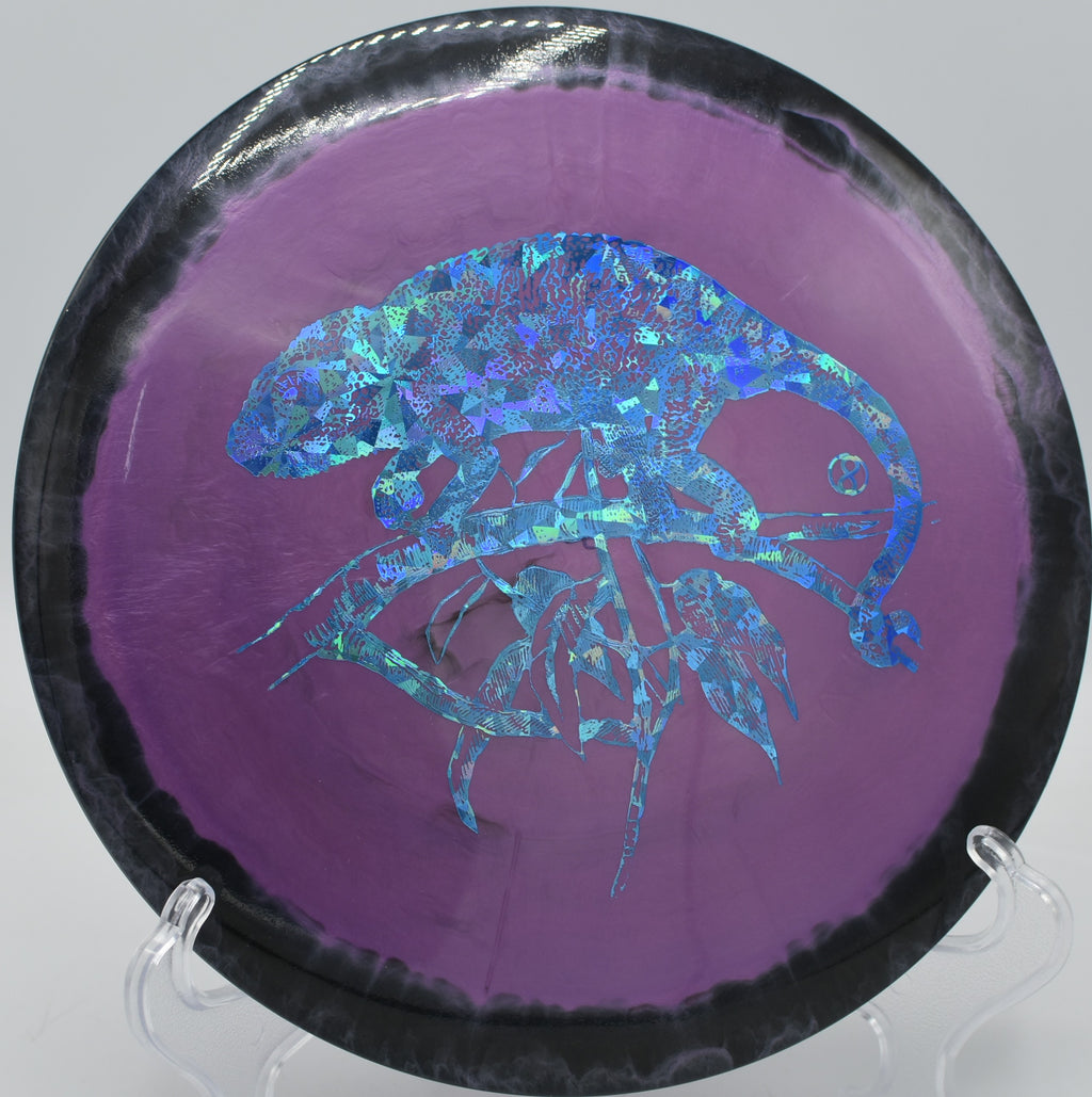 G-Blend Halo Sphinx turning slowly through open air with max glide at Maple Hill Disc Golf Course in Leicester, Massachusetts.

