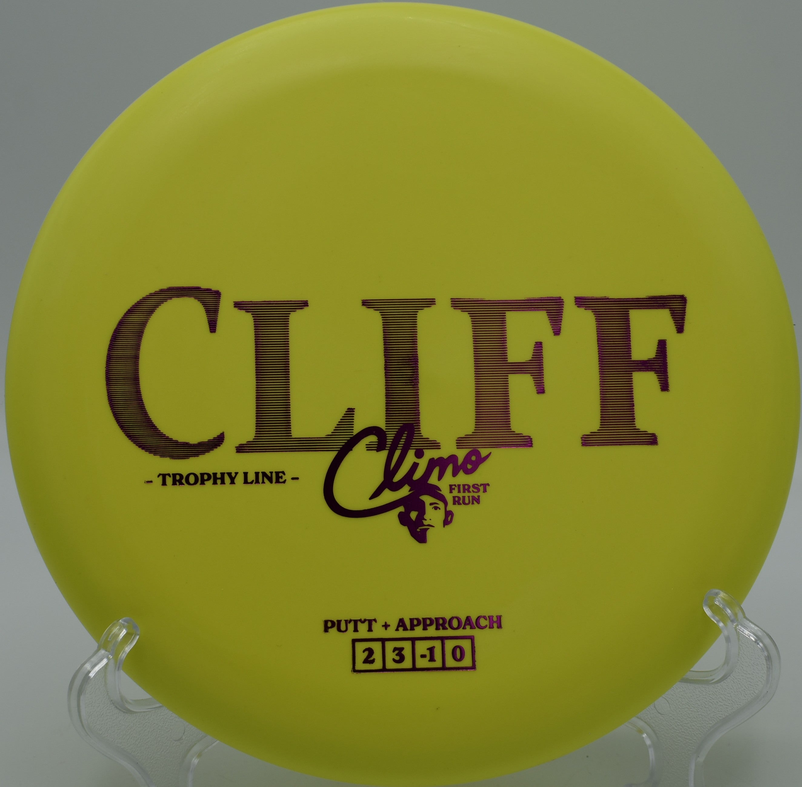 Trophy Line Cliff disc golf putter shaping a gentle turnover at White Spruce Disc Golf Course, Clifton Park, New York