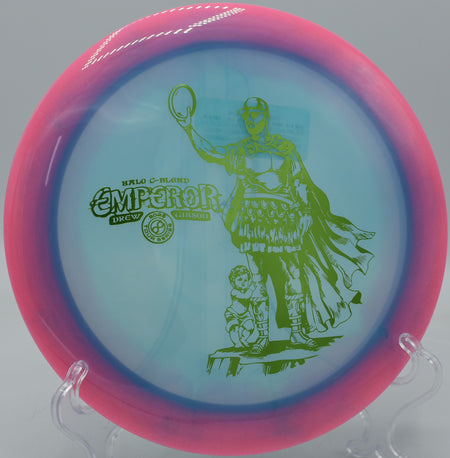 C-Blend Halo Emperor skipping hard after a spike hyzer at Maple Hill Disc Golf Course in Leicester, Massachusetts.

