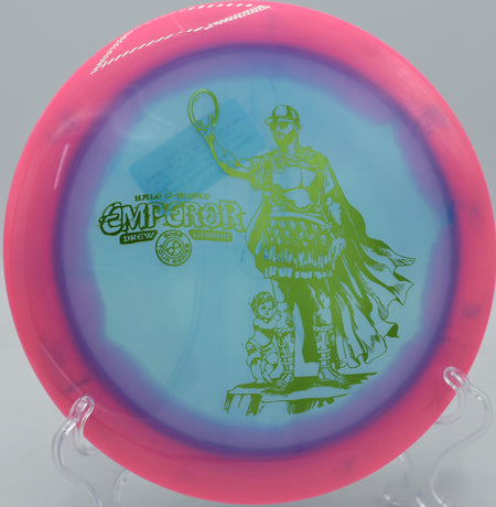 C-Blend Halo Emperor skipping hard after a spike hyzer at Bear Creek Park in Grapevine, Texas.

