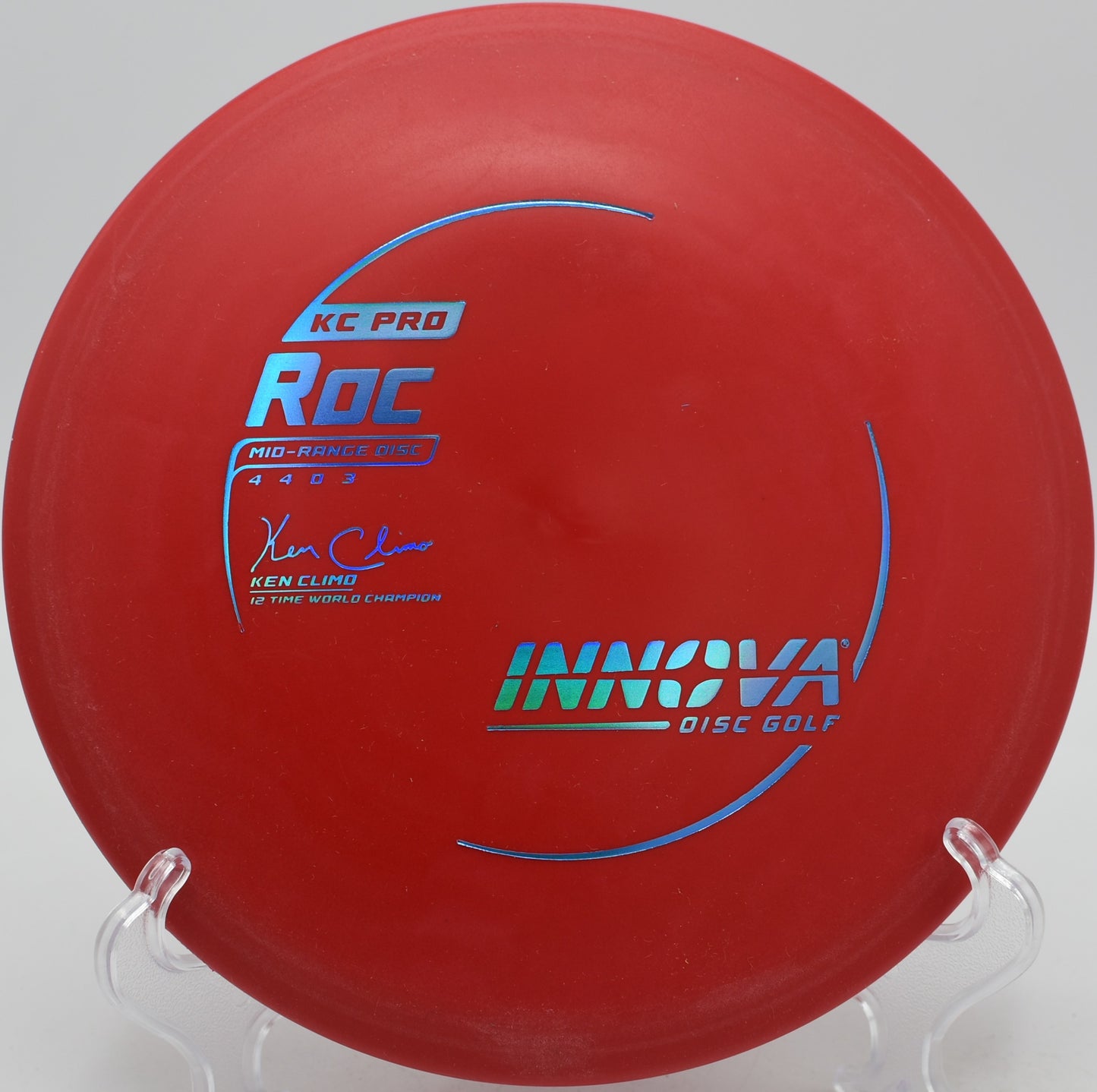 Innova KC Pro Roc flying a reliable hyzer at Northwoods Black in Morton, Illinois