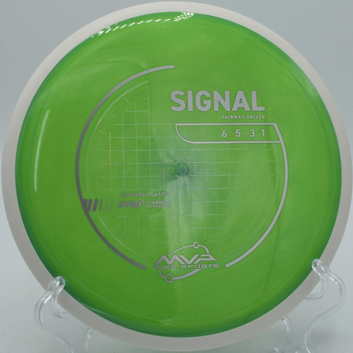 Neutron Signal disc golf driver carving a long turnover line at Maple Hill Disc Golf Course, Leicester, Massachusetts