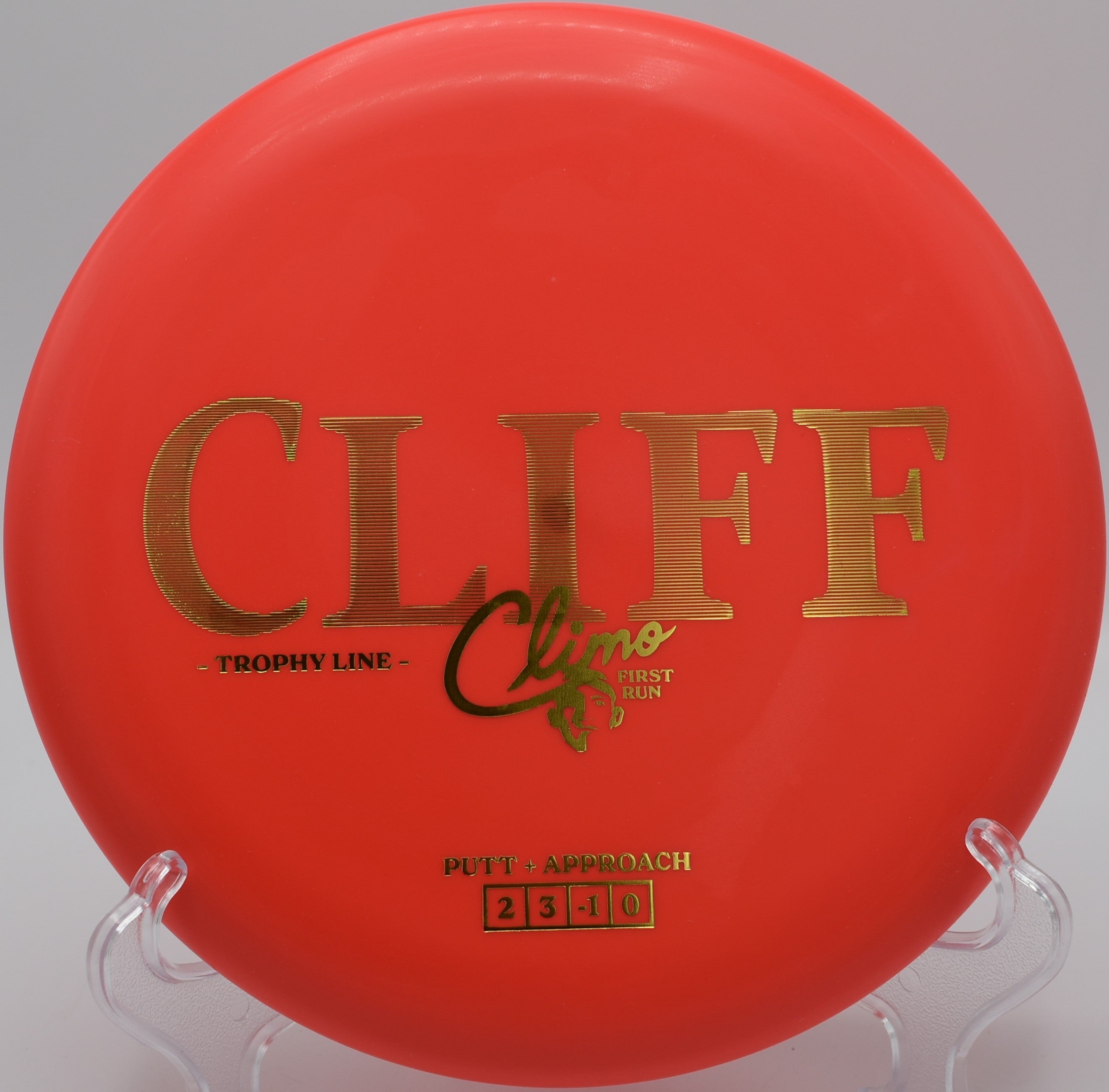 Trophy Line Cliff disc golf putter navigating a wooded tunnel at Vallarta-Ast Disc Golf Course, Madison, Wisconsin
