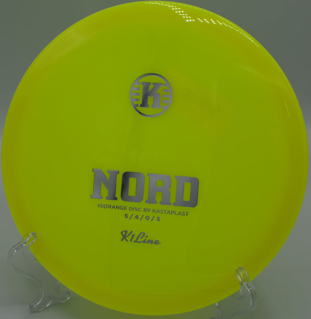 "Nord disc by Kastaplast, ideal for consistent straight flights and reliable finishes on challenging fairways in Denver, CO."
