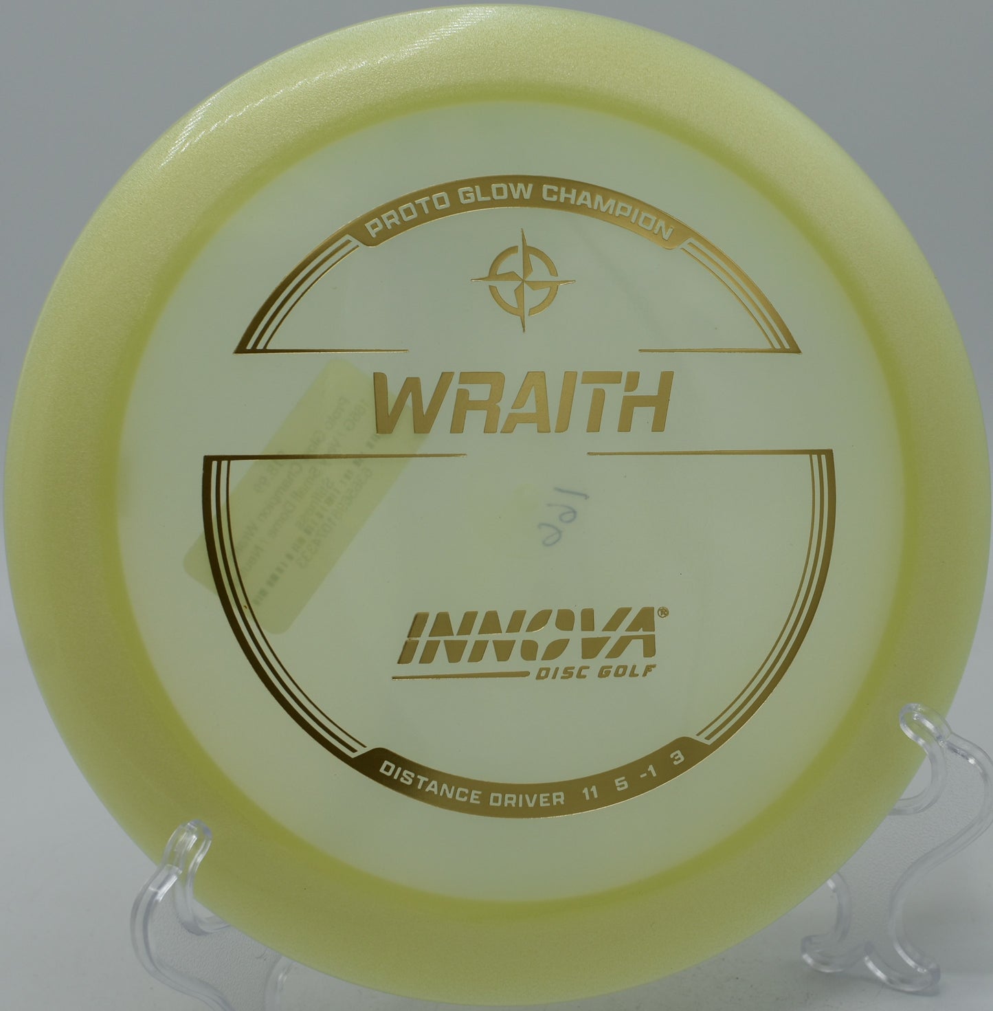 Proto Glow Champion Wraith launched under twilight at Patriot Park Disc Golf Course in Sumter, South Carolina.