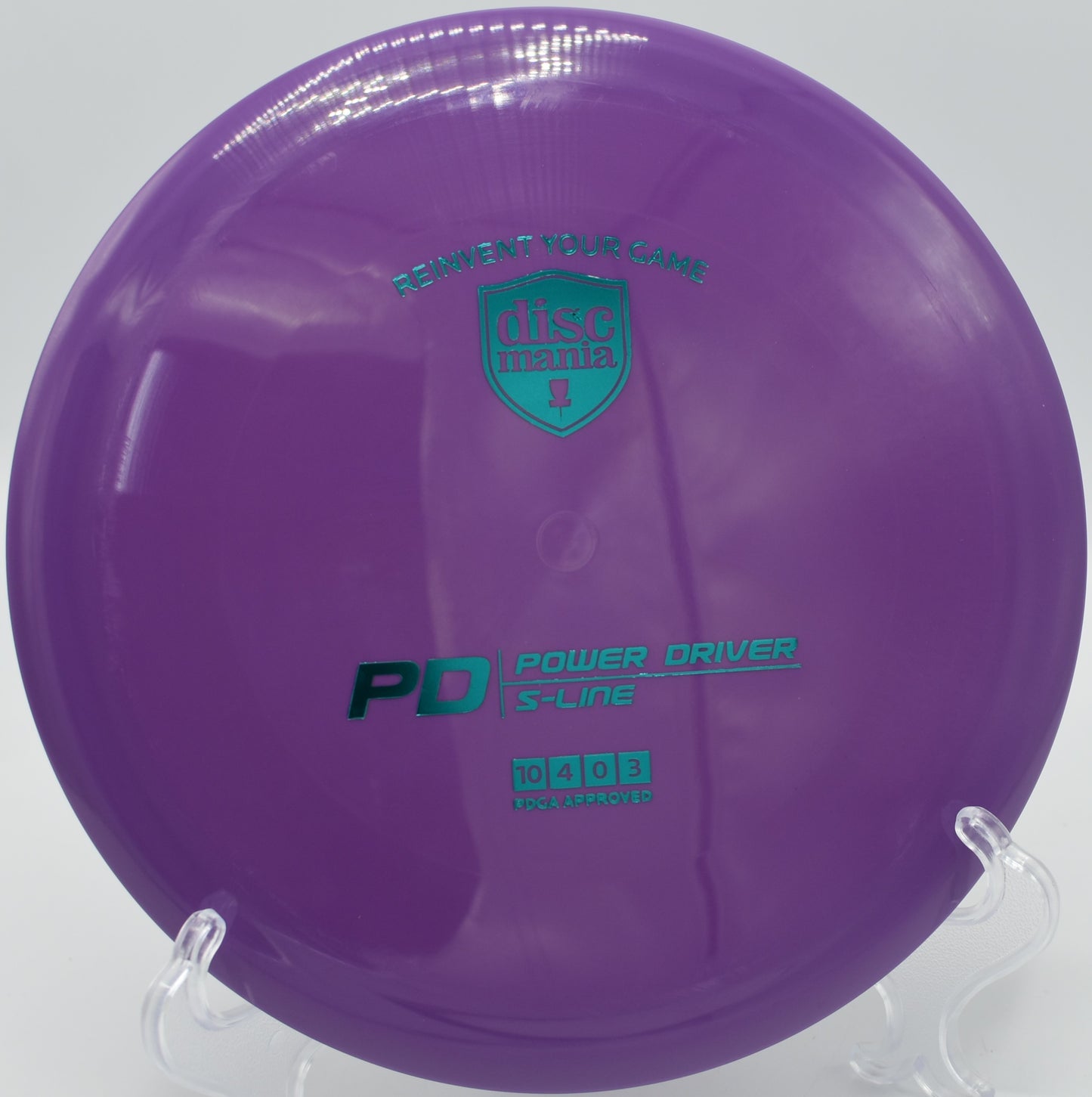 "S-Line PD disc on the fairway at Harmon Hills Disc Golf Course in Fall Branch, TN, highlighting its stability and performance."
