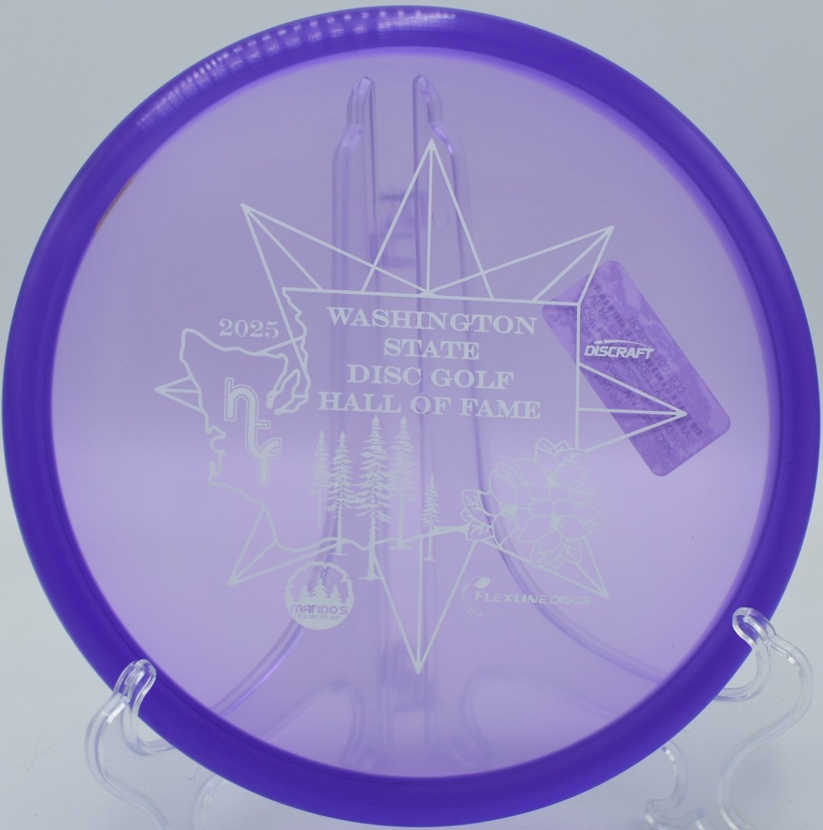Crystal FLX Zone - WA State Disc Golf HOF Fundraiser - Flexline Discs - 18303671001533
