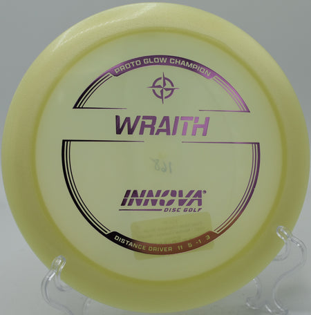 Proto Glow Champion Wraith holding the line at O’Brien Disc Golf Course in Downers Grove, Illinois.

