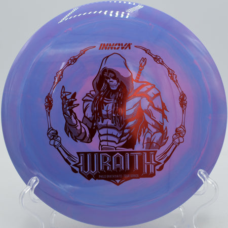 Wraith launched on a hyzer flip at Idlewild Disc Golf Course in Kentucky