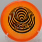Z Sparkle Glo Zone thrown over rocky terrain at Base Camp Adventure DGC in Moab, Utah

