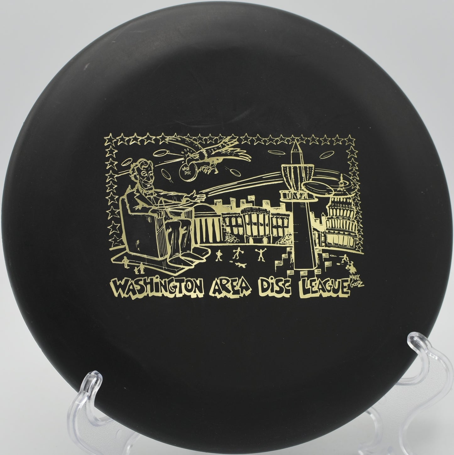 Microbead Aviar executing a controlled hyzer on Hole 8 at Blue Ribbon Pines Disc Golf Course, East Bethel, Minnesota.