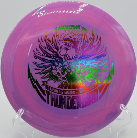 Innova Star Thunderbird carving precise lines at Idlewild Disc Golf Course in Kentucky