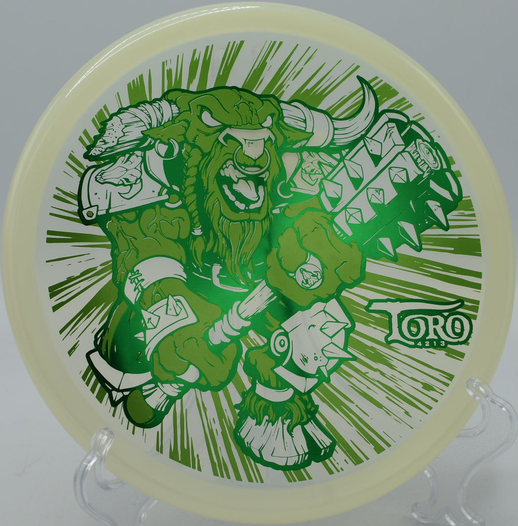 Champion Toro – Overstable fairway driver with strong fade for precision shots at DeLaVeaga Disc Golf Course in Santa Cruz, California.