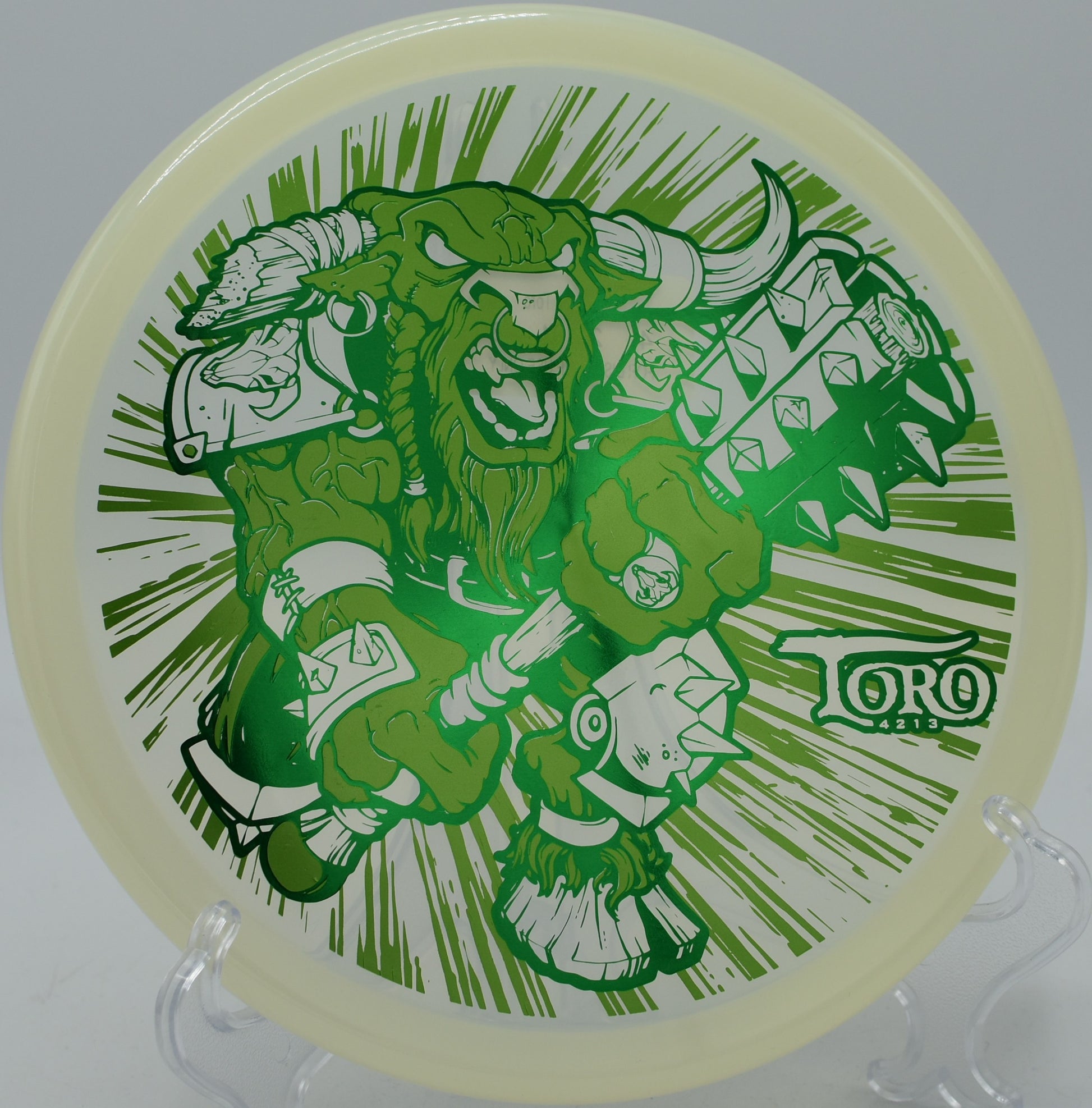 Champion Toro – Overstable fairway driver with strong fade for precision shots at DeLaVeaga Disc Golf Course in Santa Cruz, California.