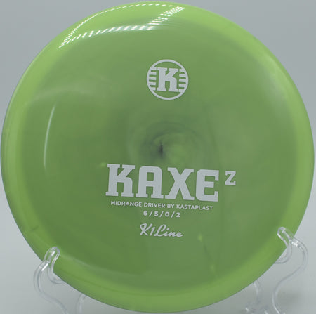 "At Blue Water Disc Golf in Miami, FL, K1 Kaxe-Z showcases a smooth release with a versatile, less stable flight profile."
