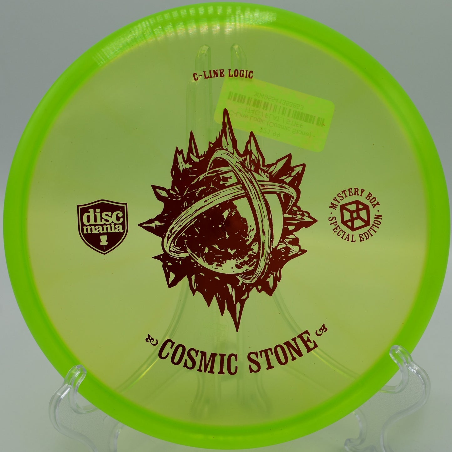 "Cosmic Stone disc gliding smoothly through the air at Lake Eureka Disc Golf Course in Eureka, Illinois, perfect for short approach shots."
