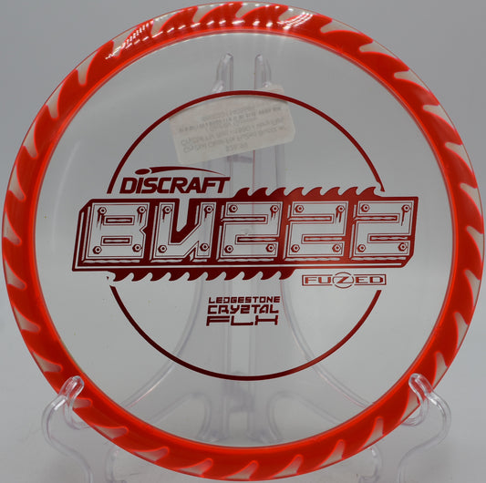 CryZtal Clear Flx Buzzz thrown on a flat release at DeLaveaga Disc Golf Course in Santa Cruz, California