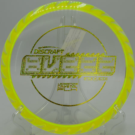 Discraft FuZed Buzzz midrange controlling a windy approach at Moraine State Park Disc Golf Course in Portersville, Pennsylvania