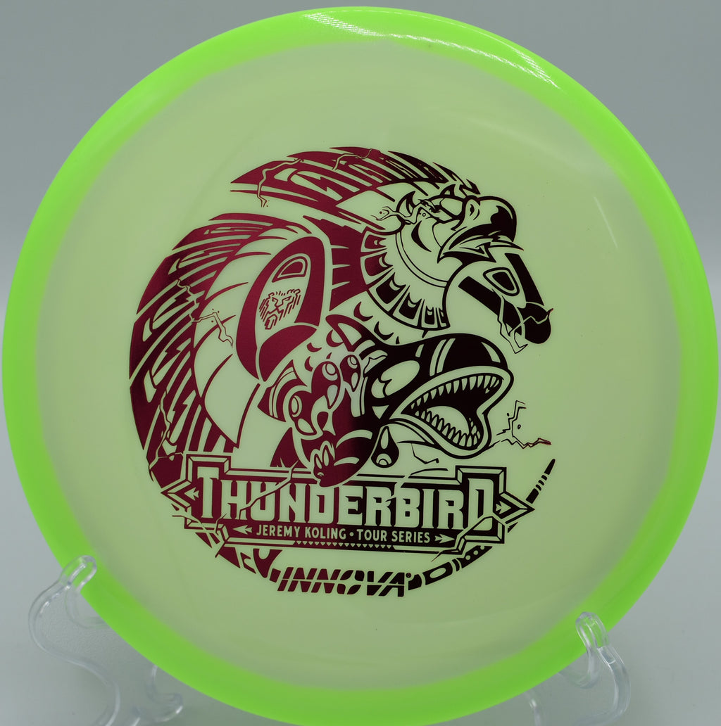 "Innova Koling Thunderbird, the perfect control driver for accurate fairway shots and reliable fades in Charlotte, NC."
