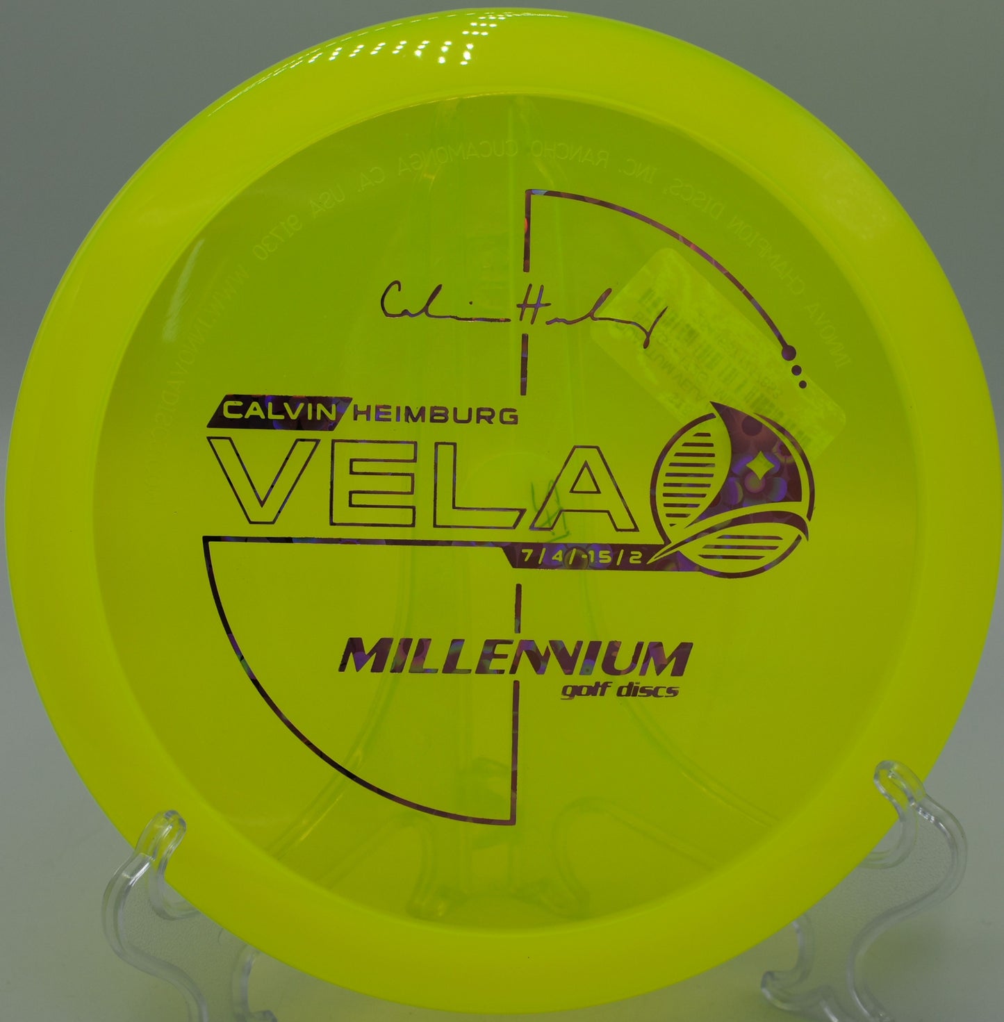 "Vela disc holding a steady line against breezy conditions in Minneapolis, Minnesota, crafted for consistent mid-range throws."
