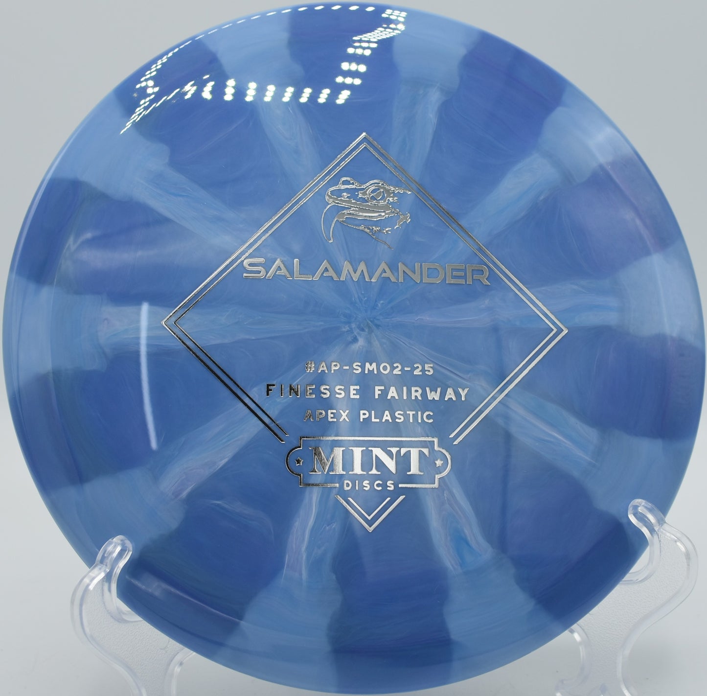 Salamander in Apex Swirl plastic with slow turning line at Shaver Park in Seneca Falls, New York

