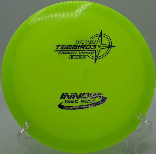 Star TeeBird3 ripping a dead-straight laser line through tight woods at Idlewild Disc Golf Course in Kentucky.


