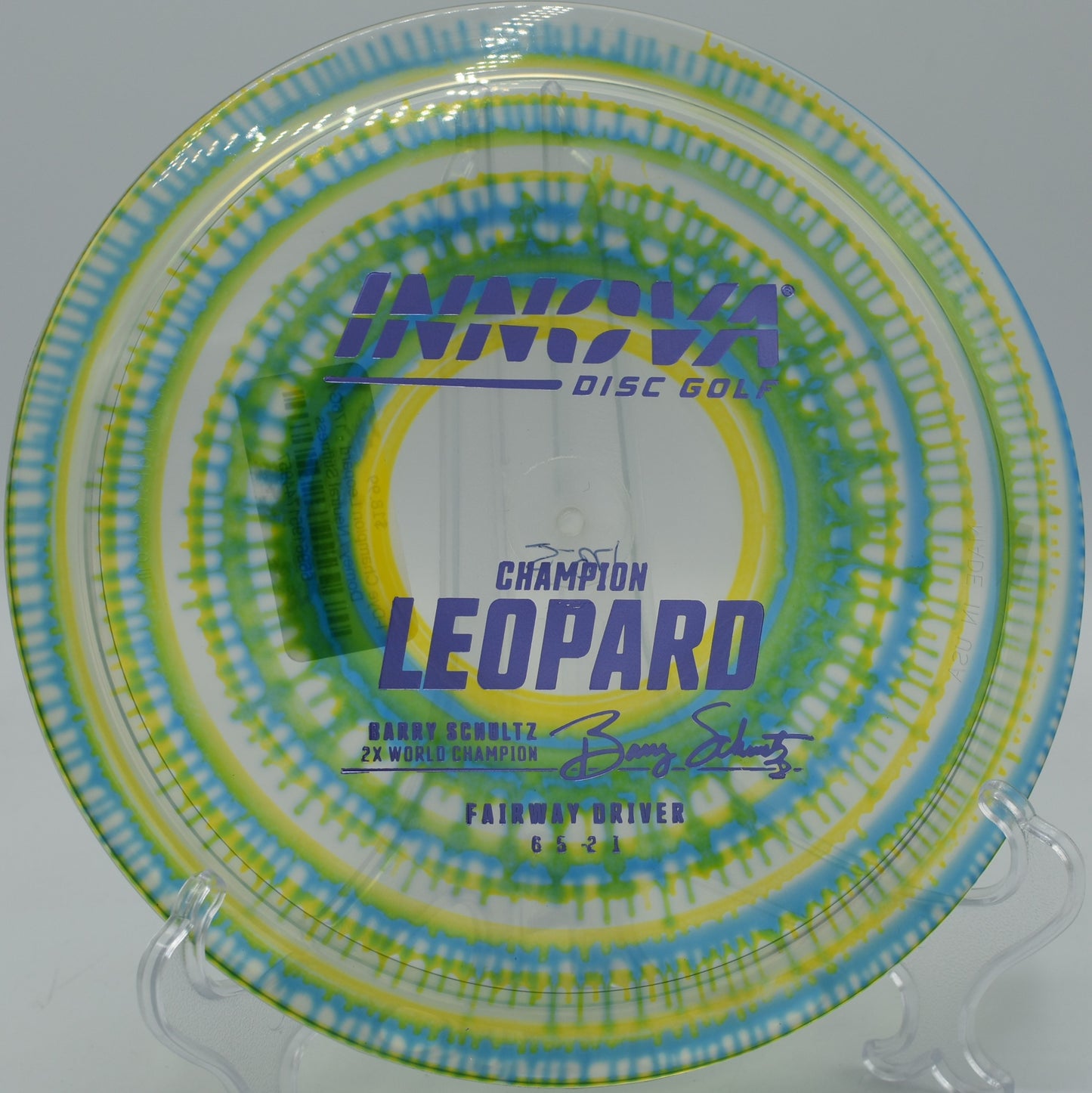 Leopard floating down a tunnel shot at Indian Hills Community College Disc Golf Course in Ottumwa, Iowa.


