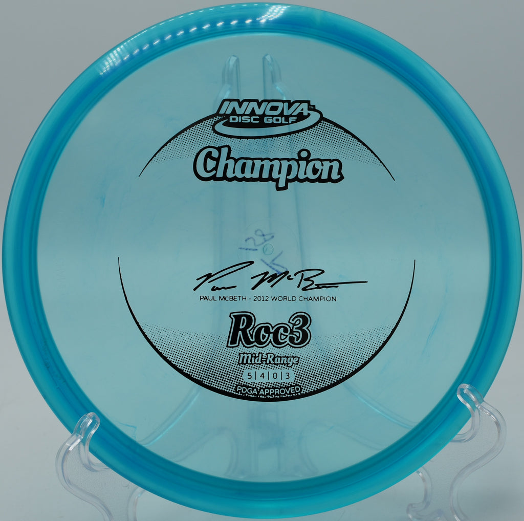 Floating a smooth Roc3 shot through the trees at Idlewild Disc Golf Course in Burlington, Kentucky