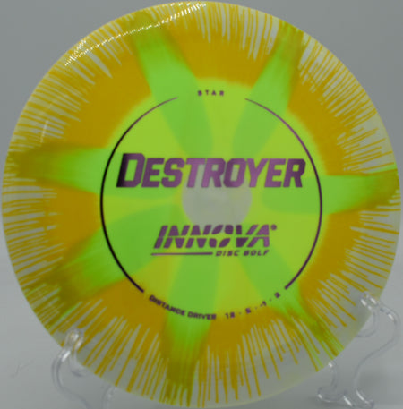 Full-power backhand with a Star Destroyer at Big Creek State Park Disc Golf Course in Polk City, Iowa.

