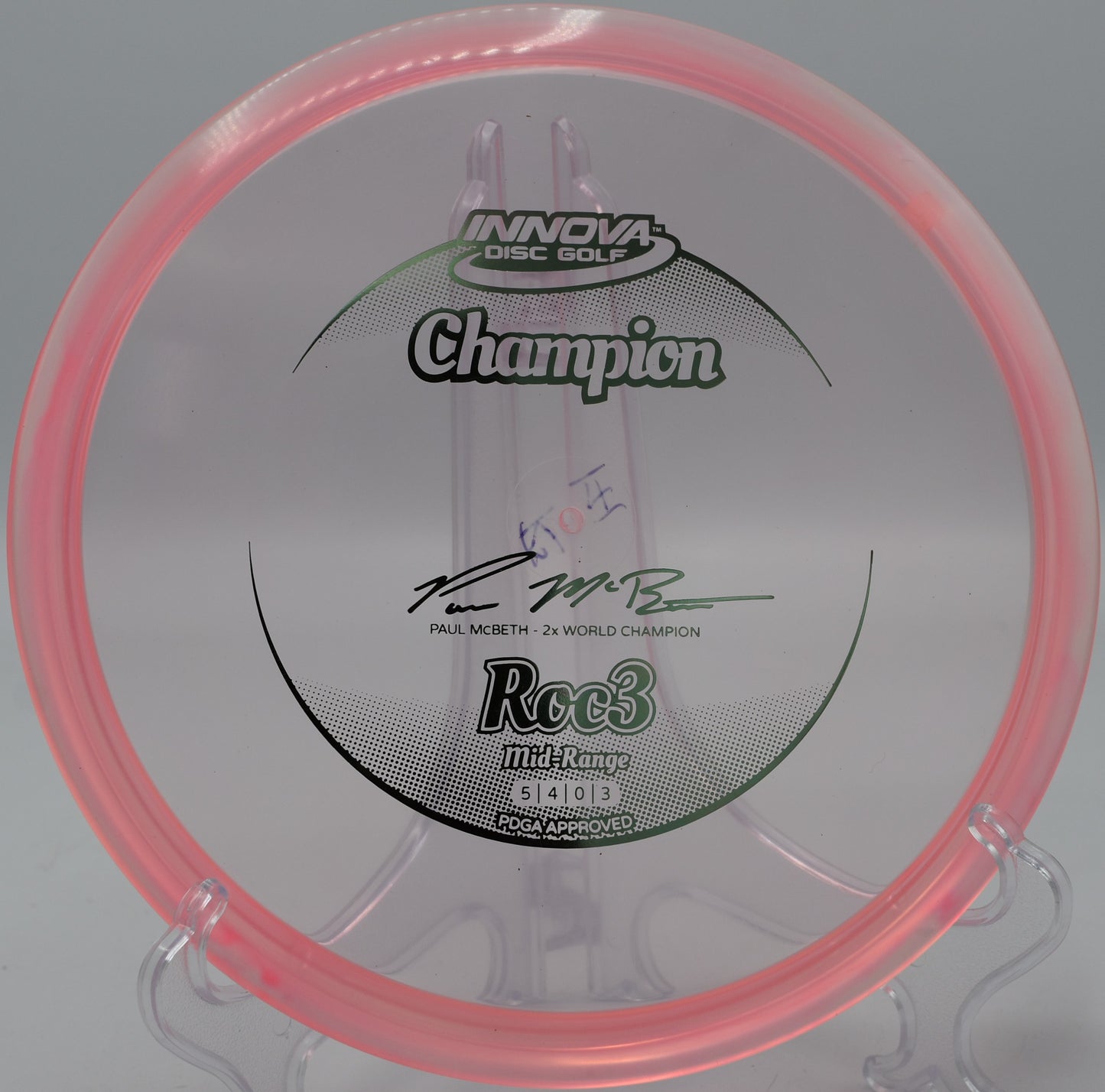 Champion Roc3 (2x Paul Mcbeth)