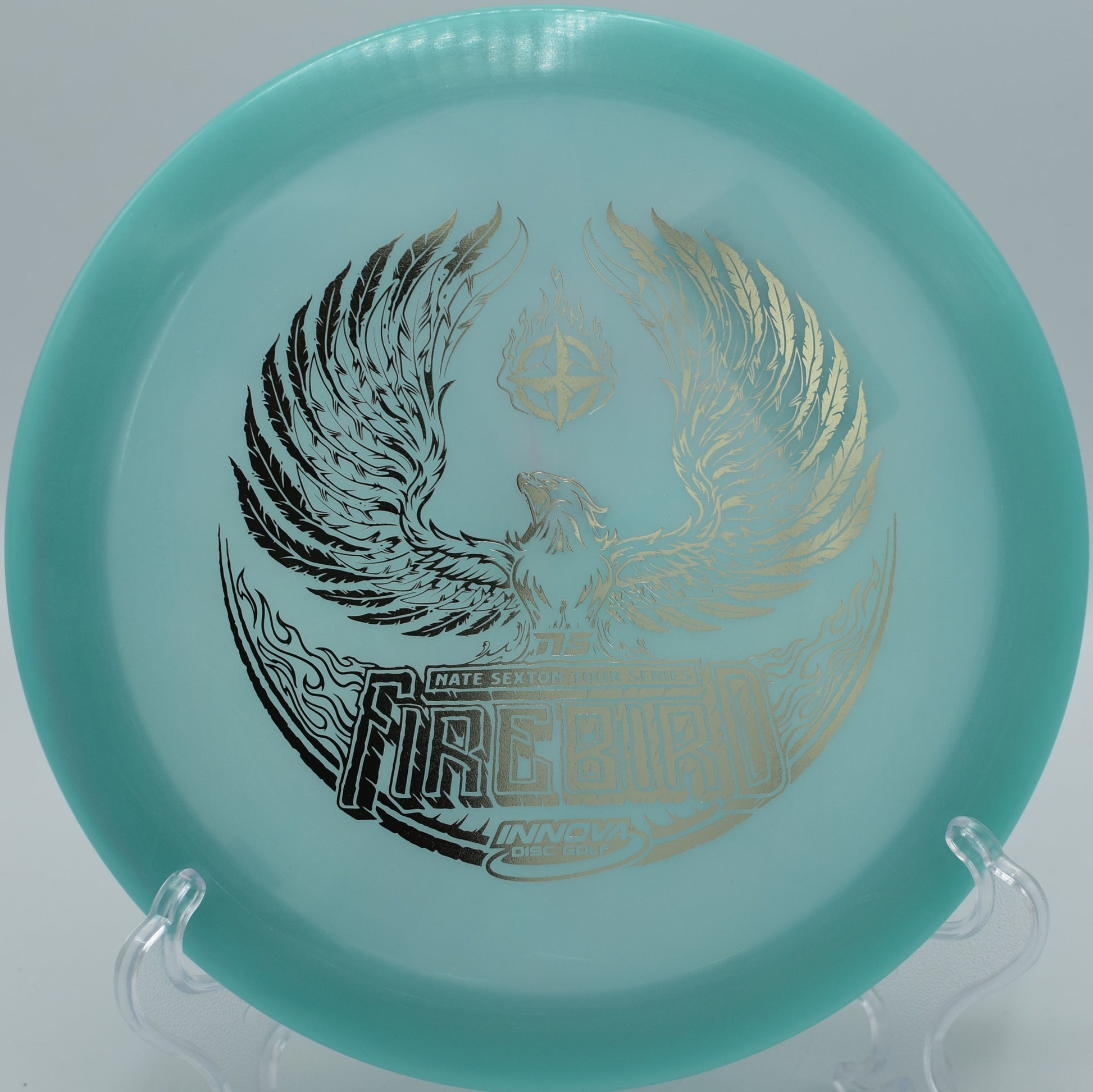 Sexton Color Glow Firebird disc golf disc in Austin, TX – shop here.
