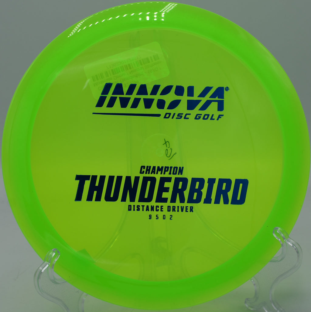 Power backhand with a Champion Thunderbird at Lagoon Valley Disc Golf Course in Vacaville, California.

