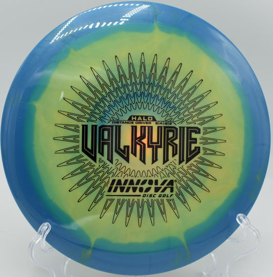 Innova Halo Star Valkyrie optimized for long-range turnovers and rollers in Grand Rapids, Michigan – a key driver for shaping distance lines.
